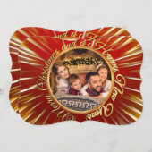 メリークリスマスハッピーニューイヤーサークルファンシー写真 シーズンカード (正面/裏面)