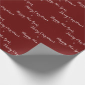 メリークリスマスハッピーニューイヤースクリプト ラッピングペーパー (角)