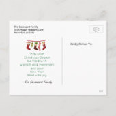 メリークリスマスハッピーニューイヤーフェスティバル挨拶 シーズンポストカード (裏面)