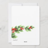 メリークリスマスハッピーニューイヤーフォトカード シーズンカード (裏面)