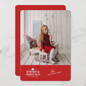 メリークリスマスハッピーニューイヤーフォトグリーティングカード シーズンカード (正面/裏面)