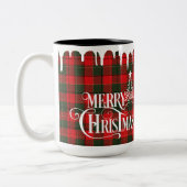 メリークリスマスハッピーニューイヤーフランネル ツートーンマグカップ (左)