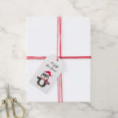 メリークリスマスハッピーニューイヤーペンギン ギフトタグ (より糸付き)