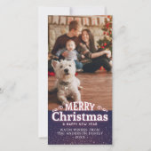 メリークリスマスハッピーニューイヤーホリディウィッシュフォト シーズンカード (正面)