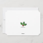 メリークリスマスハッピーニューイヤーホリデーカード シーズンカード (裏面)