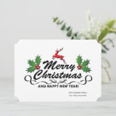 メリークリスマスハッピーニューイヤーホリデーカード シーズンカード (スタンド正面)
