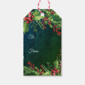 メリークリスマスハッピーニューイヤーホリデーサンタパーティー ギフトタグ (裏面)