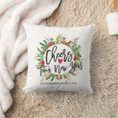 メリークリスマスハッピーニューイヤーホリデーパーティーの写真 クッション (ブランケット)