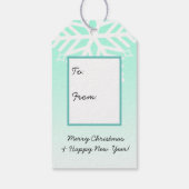 メリークリスマスハッピーニューイヤーマウスとギフト ギフトタグ (裏面)