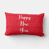 メリークリスマスハッピーニューイヤーリバーシブル ランバークッション (裏面)