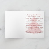 メリークリスマスハッピーニューイヤーレトログリーティングカード シーズンカード (内部)