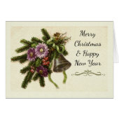 メリークリスマスハッピーニューイヤーヴィンテージグリーン (正面横)