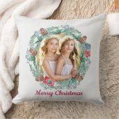 メリークリスマスハッピーニューイヤー両面写真 クッション (ブランケット)