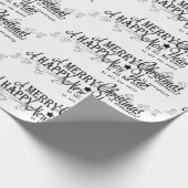 メリークリスマスハッピーニューイヤー包装紙 ラッピングペーパー (角)