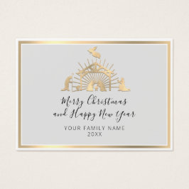 メリークリスマスハッピーニューイヤー名カスタム写真