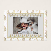 メリークリスマスハッピーニューイヤー名グレー金ゴールド (裏面)