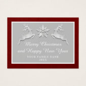 メリークリスマスハッピーニューイヤー名バーガンディーグレー (正面)