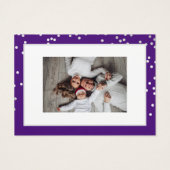 メリークリスマスハッピーニューイヤー名パープルホワイト (裏面)