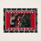 メリークリスマスハッピーニューイヤー名ブラックシルバー (裏面)