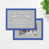 メリークリスマスハッピーニューイヤー名ブルーグレー (デスク)