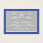 メリークリスマスハッピーニューイヤー名ブルーグレー (正面)