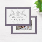 メリークリスマスハッピーニューイヤー名ホワイトスモーク (デスク)