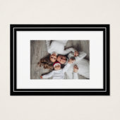 メリークリスマスハッピーニューイヤー名ホワイトブラック (裏面)