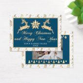 メリークリスマスハッピーニューイヤー名写真海軍 (デスク)