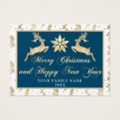 メリークリスマスハッピーニューイヤー名写真海軍 (正面)