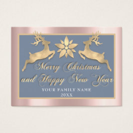 メリークリスマスハッピーニューイヤー名写真RoseBlue