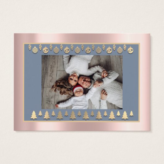 メリークリスマスハッピーニューイヤー名写真RoseBlue (裏面)