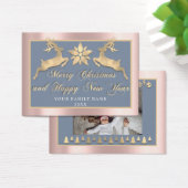 メリークリスマスハッピーニューイヤー名写真RoseBlue (デスク)