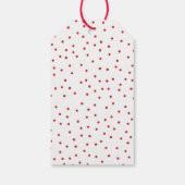 メリークリスマスハッピーニューイヤー家族の写真のカスタム ギフトタグ (裏面)