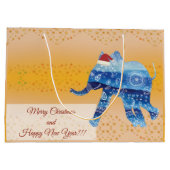 メリークリスマスハッピーニューイヤー抱き枕 ラージペーパーバッグ (裏面)