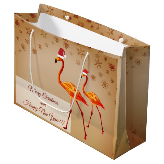 メリークリスマスハッピーニューイヤー抱き枕 ラージペーパーバッグ (正面アングル)