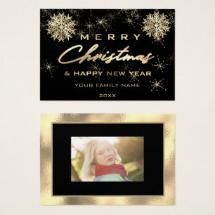メリークリスマスハッピーニューイヤー挿入カードフォト