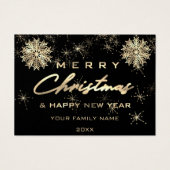 メリークリスマスハッピーニューイヤー挿入カードフォト (正面)