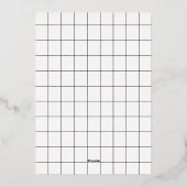 メリークリスマスハッピーニューイヤー植物写真 箔シーズンカード (裏面)