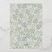 メリークリスマスハッピーニューイヤー紅葉 箔シーズンカード (裏面)