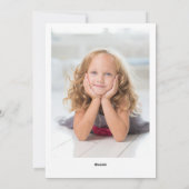 メリークリスマスハッピーニューイヤー美しい写真 シーズンカード (裏面)