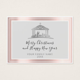 メリークリスマスハッピーニューイヤー聖家族バラ