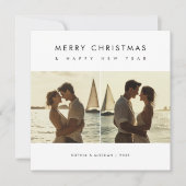 メリークリスマスハッピーニューイヤー航海の写真 シーズンカード (正面)