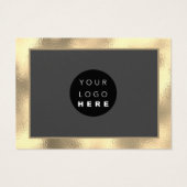 メリークリスマスハッピーニューイヤー金ゴールドグレーカードロゴ (裏面)