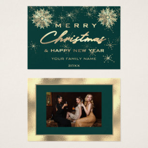 メリークリスマスハッピーニューイヤー金ゴールド優秀写真