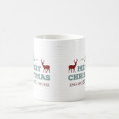 メリークリスマスハッピーニューイヤー鹿ID612 コーヒーマグカップ (中央)
