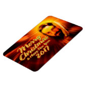 メリークリスマスハッピーニューイヤー2017イエスマグネット マグネット (左側)