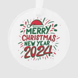 メリークリスマスハッピーニューイヤー2024 オーナメント