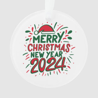 メリークリスマスハッピーニューイヤー2024 オーナメント