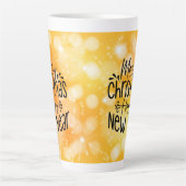 メリークリスマスハッピーニューイヤー45910 カフェラテマグ (正面)