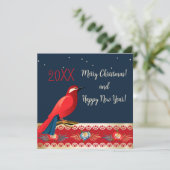 メリークリスマスハッピーニューイヤー!アカバドリの花 シーズンカード (スタンド正面)